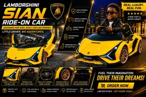 Own the Most Luxurious Kids Ride-on Yellow Color Lamborghini Car Today