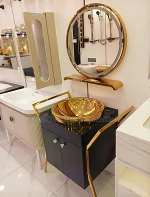 Royal Executive Bathroom Vanity Suite Gold Basincabinet Smart Mirror