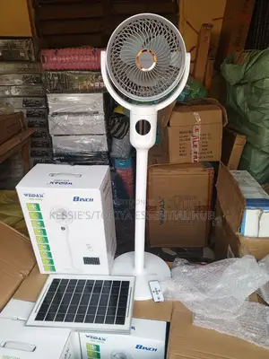 Solar Rotating Standing Fan