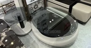 Modern Smoked Glass Center Table Set