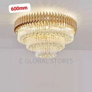 Flush Crystal Chandelier