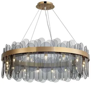 Modern Glass Led Pendant Light Chandelier