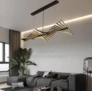Modern Luxury Nordic Iron Clip Accordion Metal Led Pendant Light