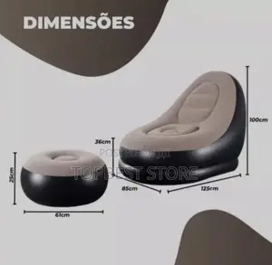 Best Quality Single Electric Pump Inflatable Lounge Chair With Ottoman