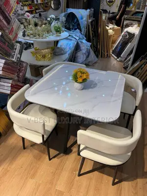 Luxury 4-Seater Dining Set – Modern Style Everyday Comfort