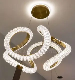 Modern Infinity Loop Crystal Led Chandelier