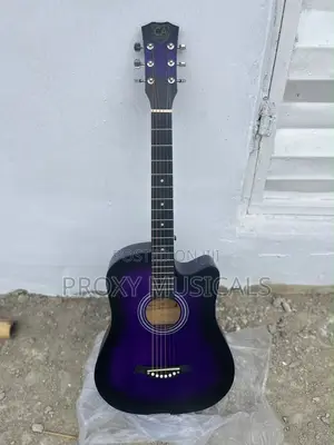 Purple Acoustic Box Guitar
