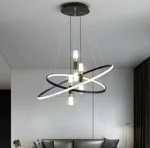 Double 2-Ring Chandelier Led