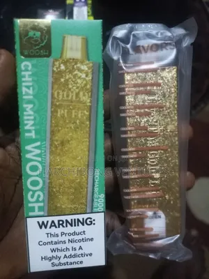 Woosh Gold Bar 9000puff Rechargeable Vape