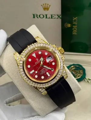 Rolex Quality Luxury Unisex Rubber Wristwatch