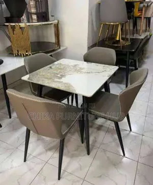 Marble Dinning 4 Seaters