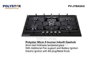 Polystar 90cm 5 Burner Inbuilt Gas Cooker