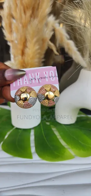 Three Tone Non Tarnishing Earring