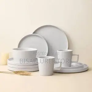 16 Pieces White Dinner Set