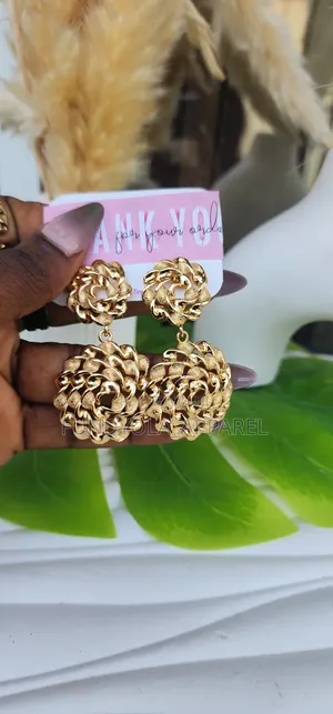 Double Spiral Drop Earring