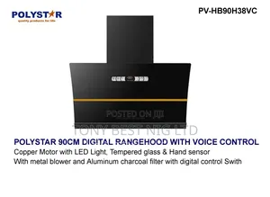 Polystar 90cm Digital Range Hood With Voice Control