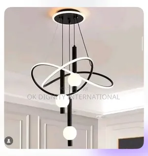 Modern Luxury Led Chandelier Pendant Light–Gold Black Body Available