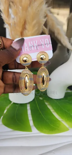 Drop Three Tone Earring
