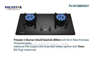 Polystar Flip Up 2 Burner Inbuilt