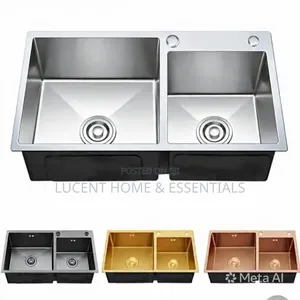 Premium Stainless Steel Double Bowl Kitchen Sink – Luxury Matt Finish