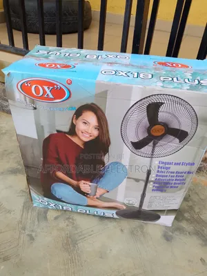 Ox 18inch Standing Fan Black Color