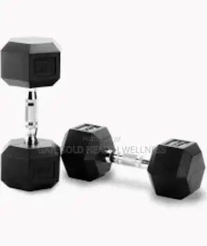 Rubber Hex Dumbbell 6kg [Pair] D2200.6