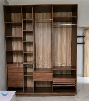 Premium Large Wooden Wardrobe – Spacious Modern