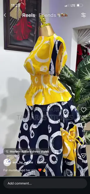 Ankara Skirts and Top (100% Cotton)