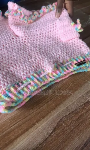 Handmade Crochet Ruffle Shorts
