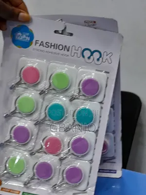 Self-Adhesive Colorful Fashion Wall Hooks (12 Pieces Pack) – Brand New