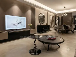 Modern Oval Coffee Table Set With Designer Side Table
