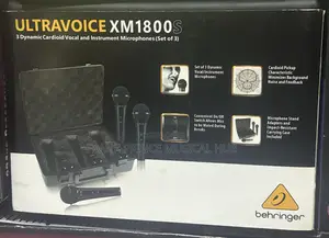 Behringer Ultravoice Xm1800s Dynamic Microphones – Set of 3 (