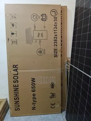The Sunshine Solar 650w Monocrystalline Panel