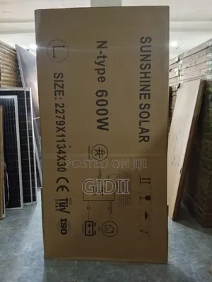 Sunshine Solar 600w Monocrystalline Panel 43.2v