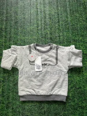IBb Grey “Love” Print Sweatshirt for Baby Girl – Brand New With Tags