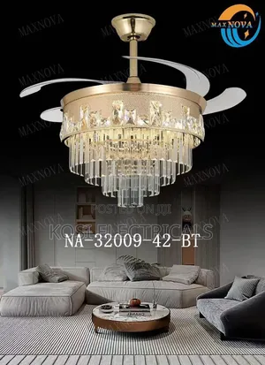 Crystal Style Ceiling Fan Lights With Bt