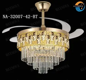 Beautiful Crystal Style Ceiling Fan Light With Bt