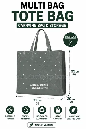 Zipper Tote Bag