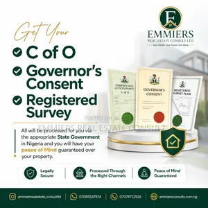 Get Your Cofo and Governor's Consent