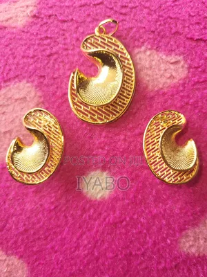 Three Piece Gold Plated Jewelry Set