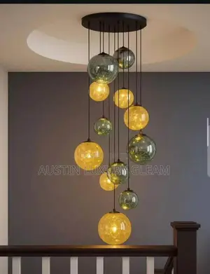 Multi Ball Dropping Chandelier – Luxury Modern Lighting