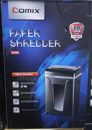 Comix S356 12 Sheets Cross-Cut Paper Shredder