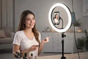 10-Inch Led Ring Light With Tripod Stand Phone Holder
