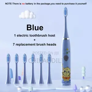 Electric Toothbrush With Replaceable Soft-Bristle Brush Heads