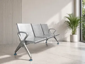 Premium 3-Seater Airport Waiting Chair | Heavy-Duty Reception Bench