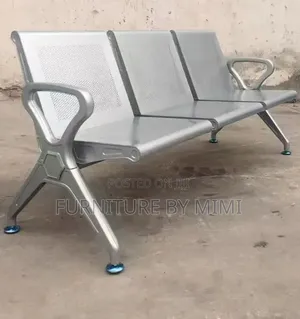 Premium 3-Seater Airport Waiting Chair | Heavy-Duty Reception Bench