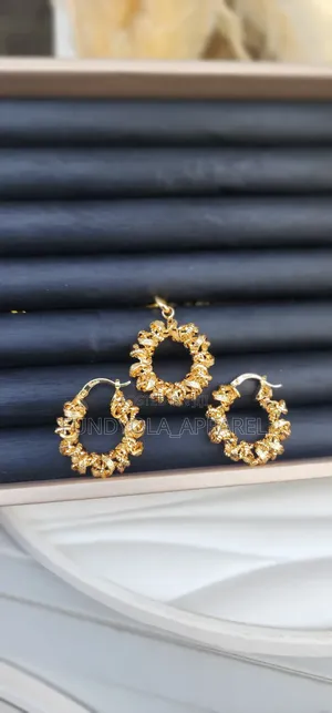 Rough Wrap Earring and Pendant Set
