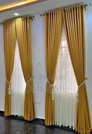 4pcs Quality Turkish Curtains With Accessories and Inner