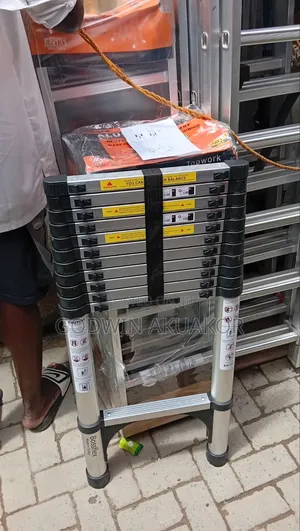 4.7 Miters Telescopic Aluminium Ladder 15ft Full Extension
