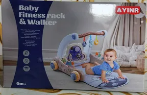 Ayinr 2-in-1 Baby Fitness Activity Gym Push Walker